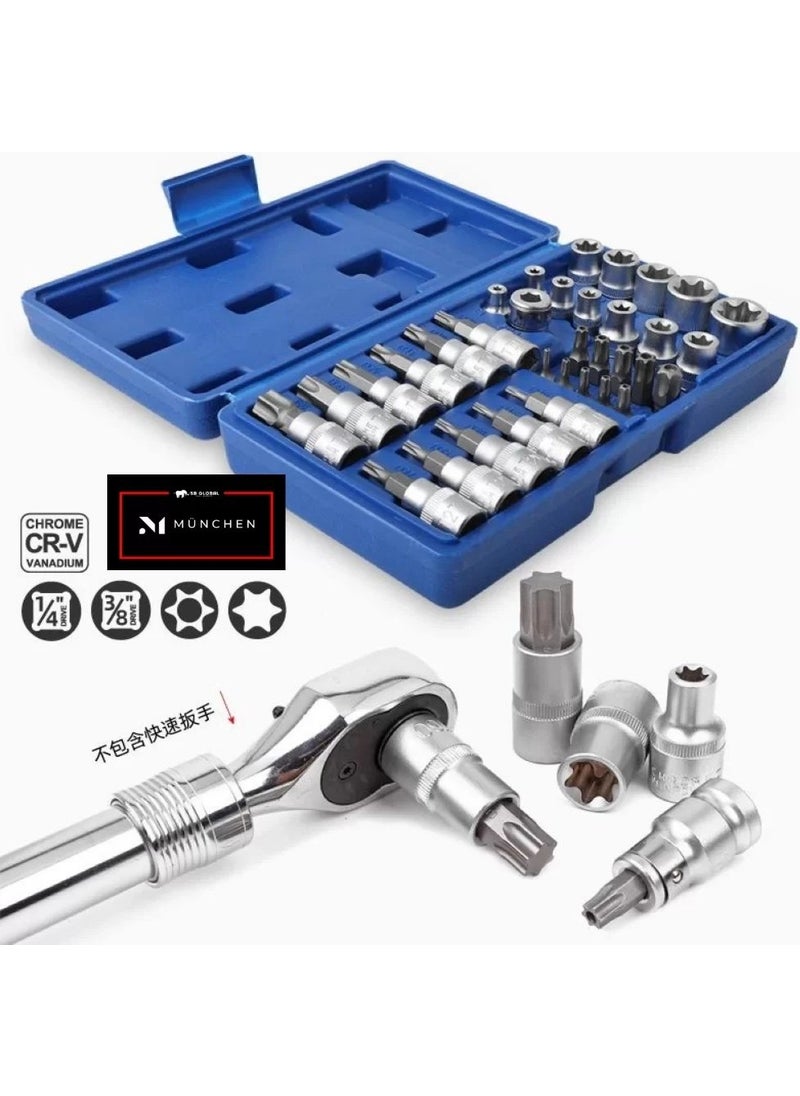 München 34 Piece E-Torx Socket Set  - Image 3