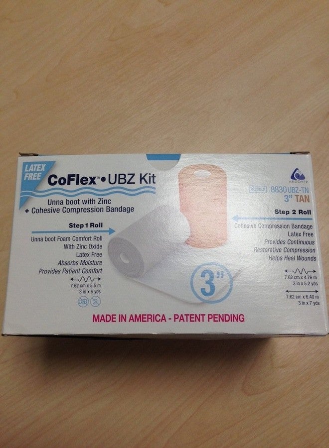 Big Man CoFlex UBZ Kit, Unna Boot With Zinc and Cohesive Compression Bandage 3"(75mm - Image 2