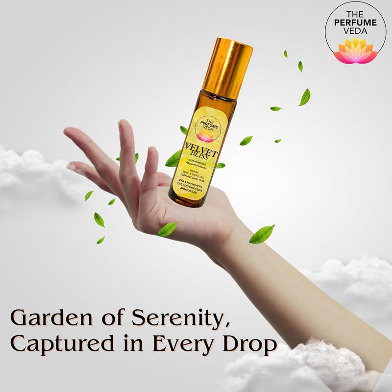The Perfume Veda Velvet Bliss Attar with Fresh Floral French Aroma NonAlcoholic Rollon Long Lasting Fragrance 10ML Pack - Image 2