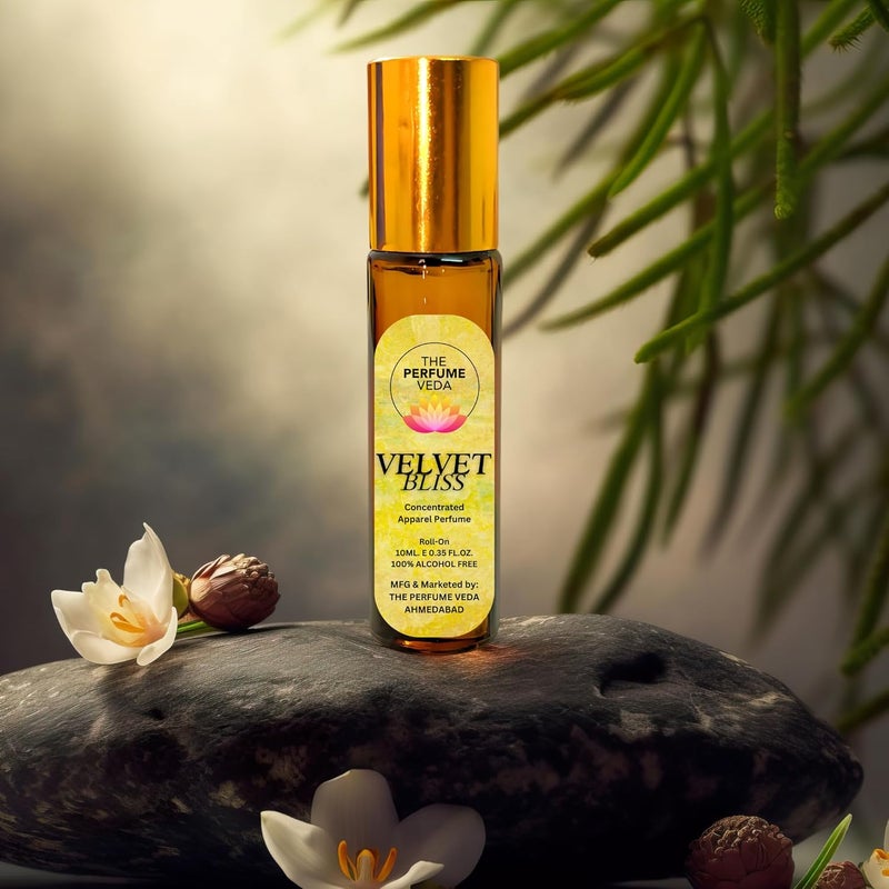 The Perfume Veda Velvet Bliss Attar with Fresh Floral French Aroma NonAlcoholic Rollon Long Lasting Fragrance 10ML Pack - Image 3