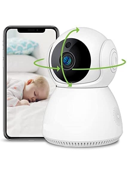 JKPlus JKPlus 1080p Full HD Two Way Audio HD 1080P Home 128G TF Card Slot Cloud Storage Wireless WiFi Indoor Security IP CCTV Camera One Year Warranty Baby Monitor Camera  - Image 1