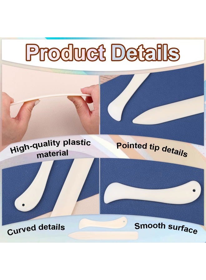 Easywiny 20 PCS Bone Folder Tool, Plastic Bone Folder Crafts Scoring Folding Creasing Paper Crafting Scrapbooking Tool for Paper Leathercrafts Bookbinding and DIY Card Making Handmade(2 Styles) - Image 3