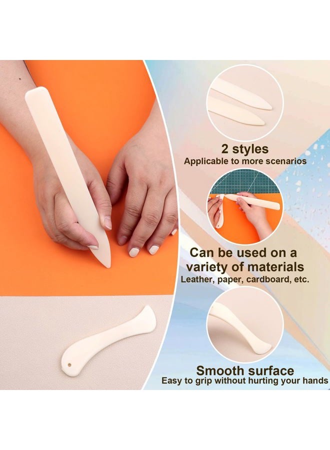 Easywiny 20 PCS Bone Folder Tool, Plastic Bone Folder Crafts Scoring Folding Creasing Paper Crafting Scrapbooking Tool for Paper Leathercrafts Bookbinding and DIY Card Making Handmade(2 Styles) - Image 5
