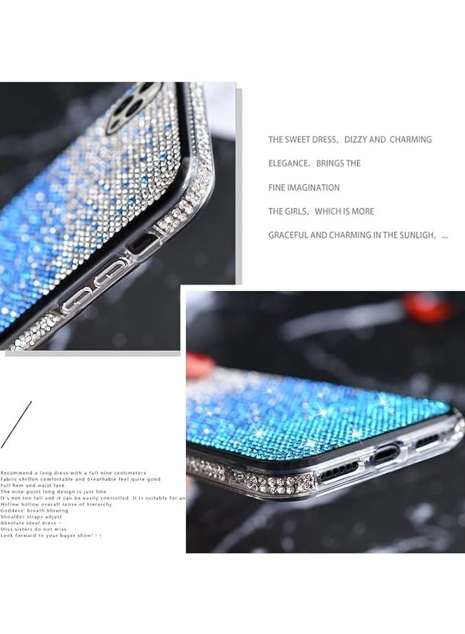 general Case for iPhone 15 Pro, Gradient Color Rhinestone-Embellished, Anti drop, Anti fingerprint Phone Case Cover (15 Pro) - Image 2