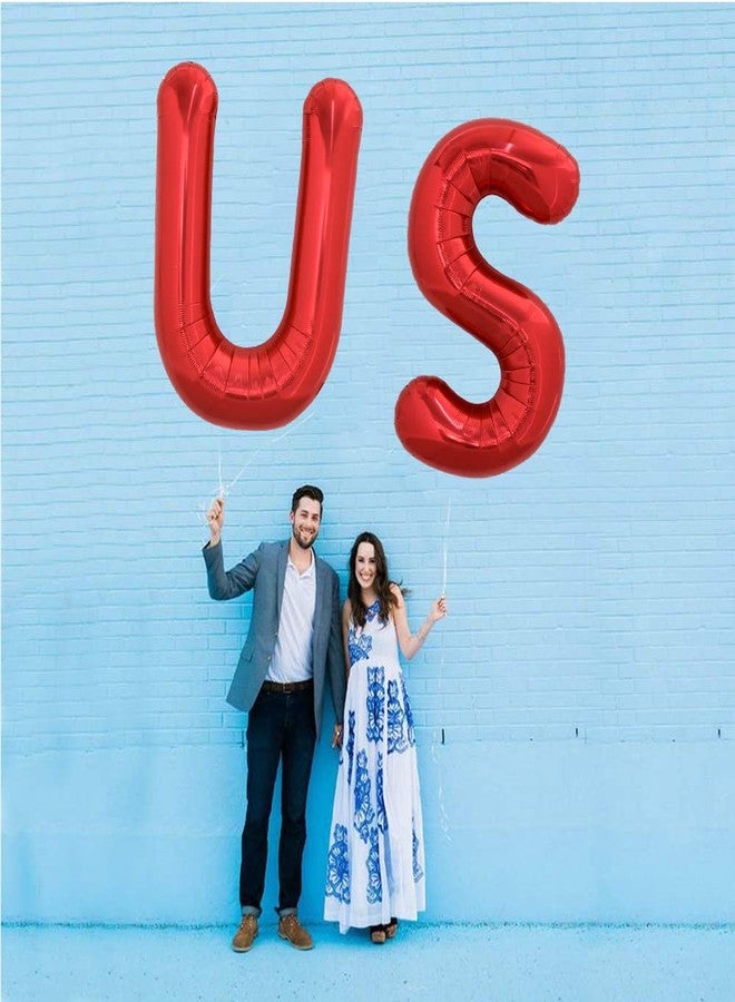 TONIFUL 40 Inch Large Bright Red Letter Balloons A-Z, Giant Jumbo Helium Foil Mylar Big Letter S Balloons for Birthday Party Anniversary Wedding Decorations - Image 4
