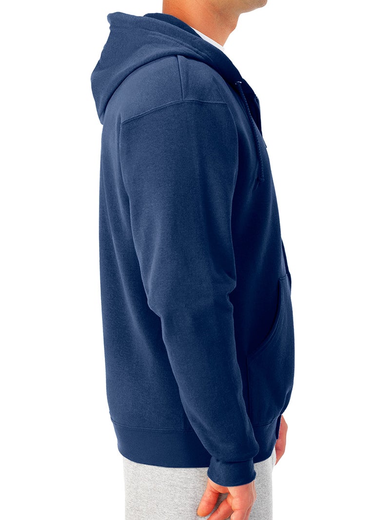 Jerzees -Men's NuBlend -Fleece -Sweatshirts & -Hoodies, Full Zip-Navy, X-Large - Image 2