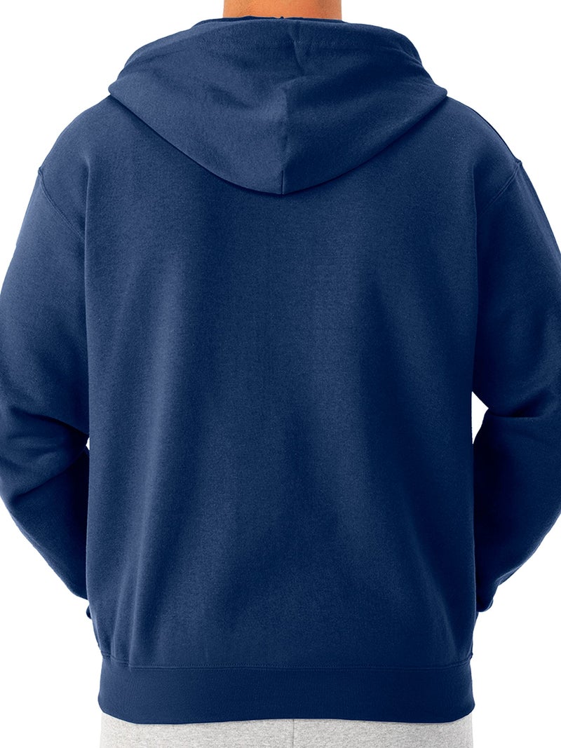 Jerzees -Men's NuBlend -Fleece -Sweatshirts & -Hoodies, Full Zip-Navy, X-Large - Image 3