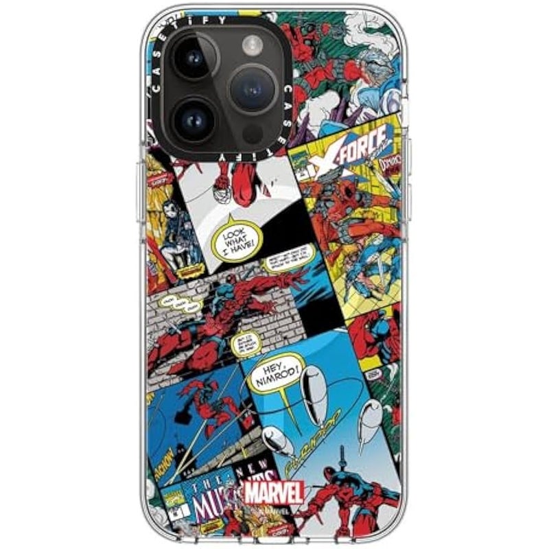 Casetify Clear iPhone 14 Pro Max Case 【Deadpool & Wolverine Co-Lab/Not Yellowing / 6.6ft Drop Protection/Magsafe】 - Comic Collage case - Clear - Image 3