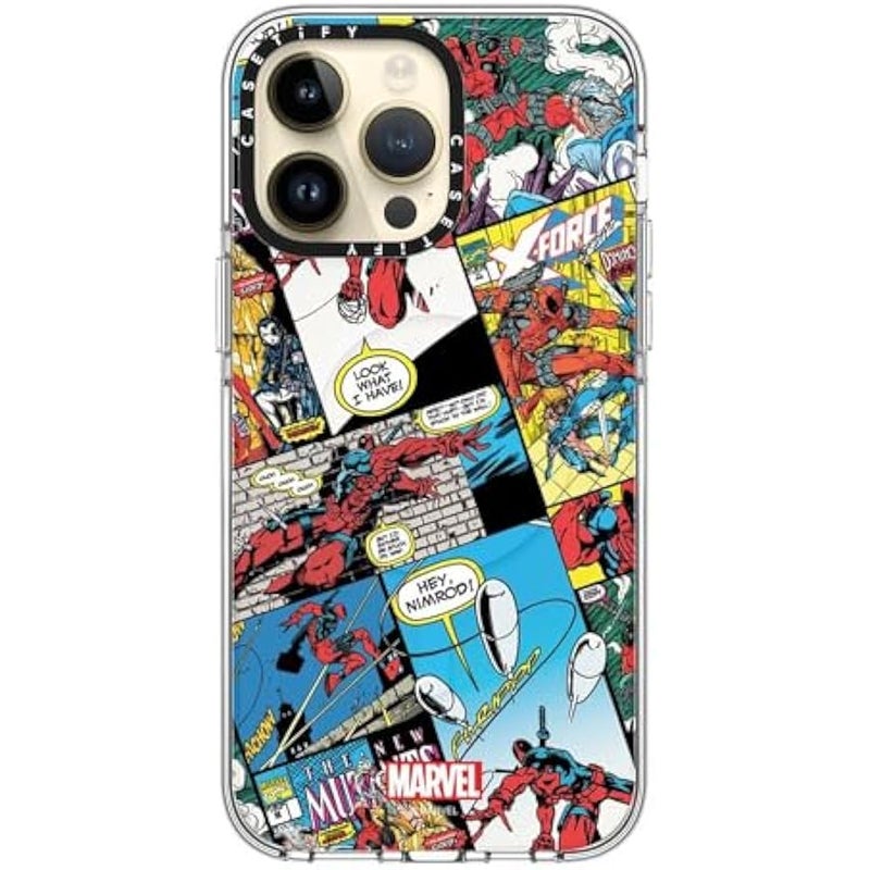 Casetify Clear iPhone 14 Pro Max Case 【Deadpool & Wolverine Co-Lab/Not Yellowing / 6.6ft Drop Protection/Magsafe】 - Comic Collage case - Clear - Image 4