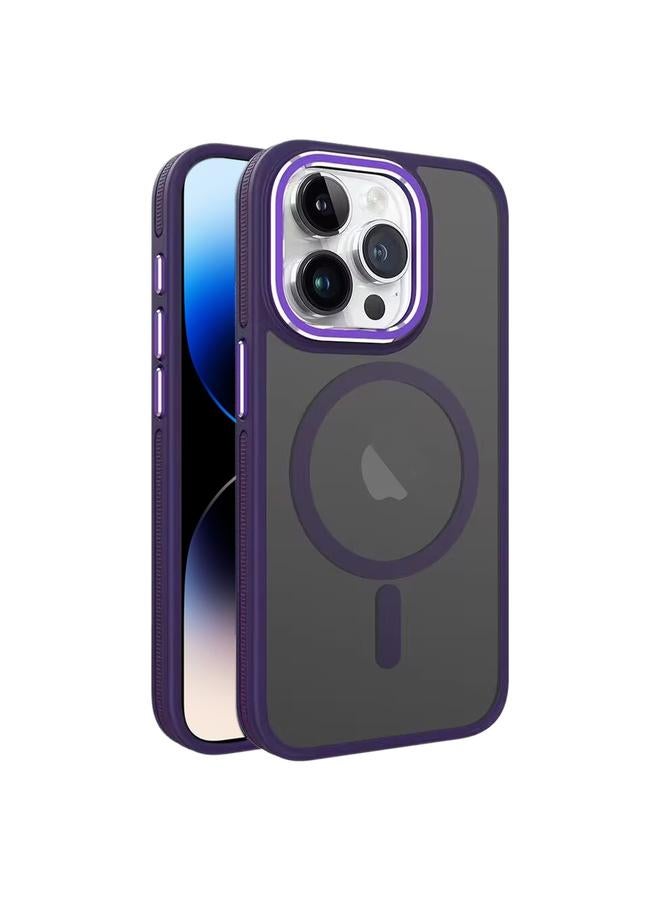 S-TOP Case For iPhone 14 Pro Max Two-color Frosted MagSafe Magnetic Phone Case - Image 1