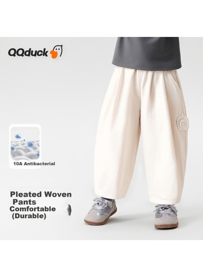 Qq Duck Kids Antibacterial Uni Sports Pants Loose Casual Mountain Style Trousers For Children
