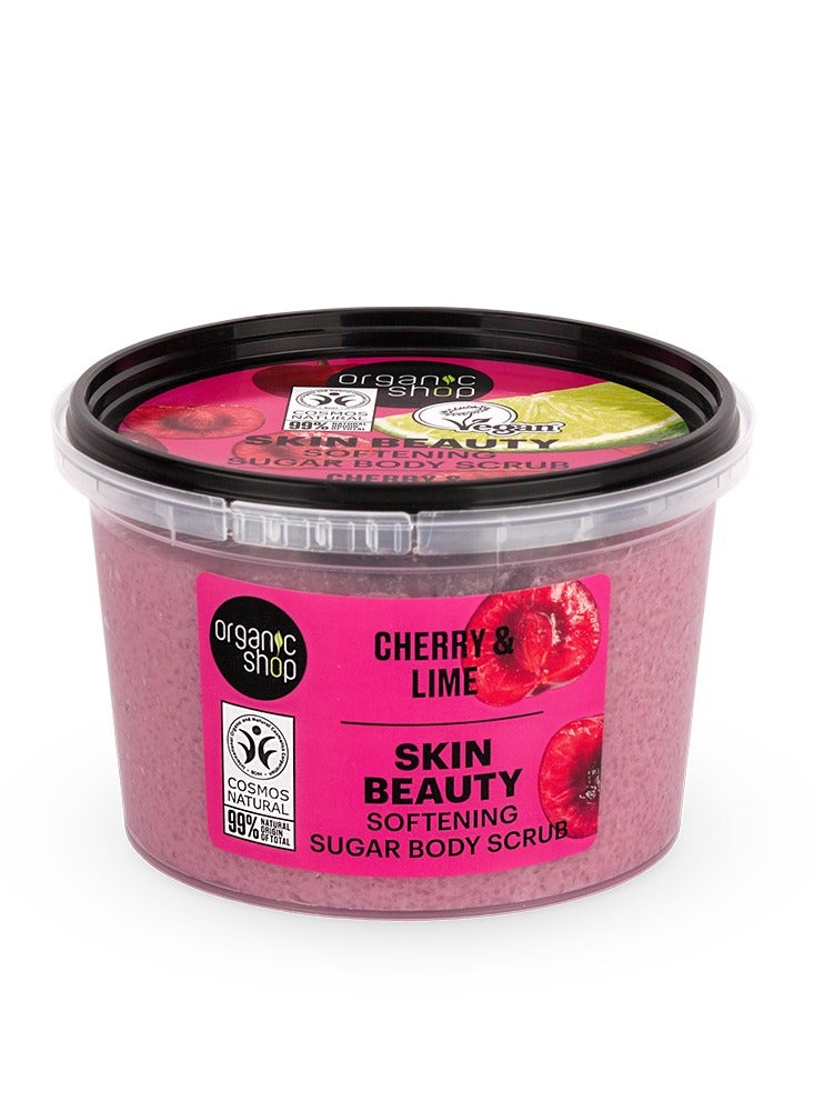 مقشّر الجسم السكّري المنعّم بالكرز واللايم 250 مل