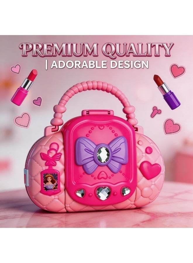 Beauenty Kids Makeup Kit for Girl - Washable Princess Makeup Set with Handbag & Mirror, Toys for Girls Ages 3+, Kids Makeup Set & Makeup Kit For Girls Ideal for Birthday & Ramadan Gifts - Image 4