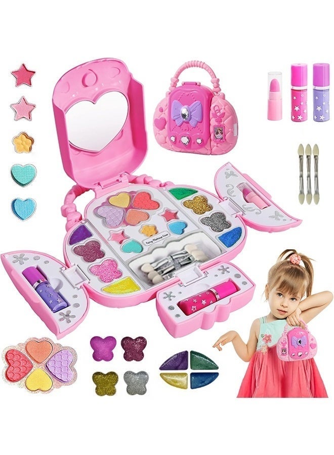 Beauenty Kids Makeup Kit for Girl - Washable Princess Makeup Set with Handbag & Mirror, Toys for Girls Ages 3+, Kids Makeup Set & Makeup Kit For Girls Ideal for Birthday & Ramadan Gifts - Image 1