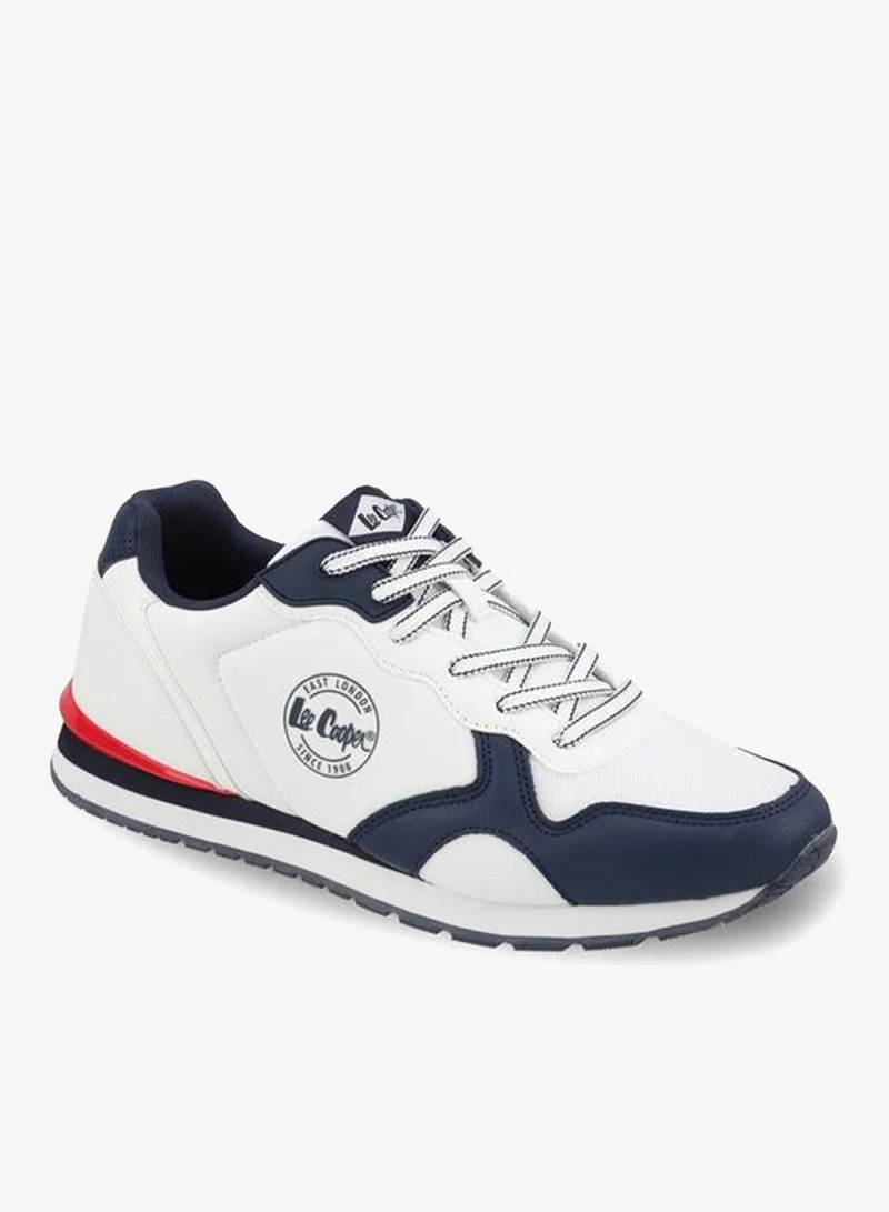 Lee Cooper Men Logo Print Lace-Up Sneakers