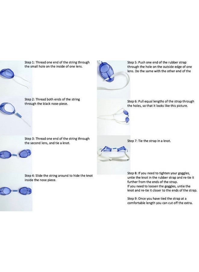 speedo نظارات سباحة سويدية للجنسين للبالغين، عبوة من قطعتين باللون الأزرق - Image 3