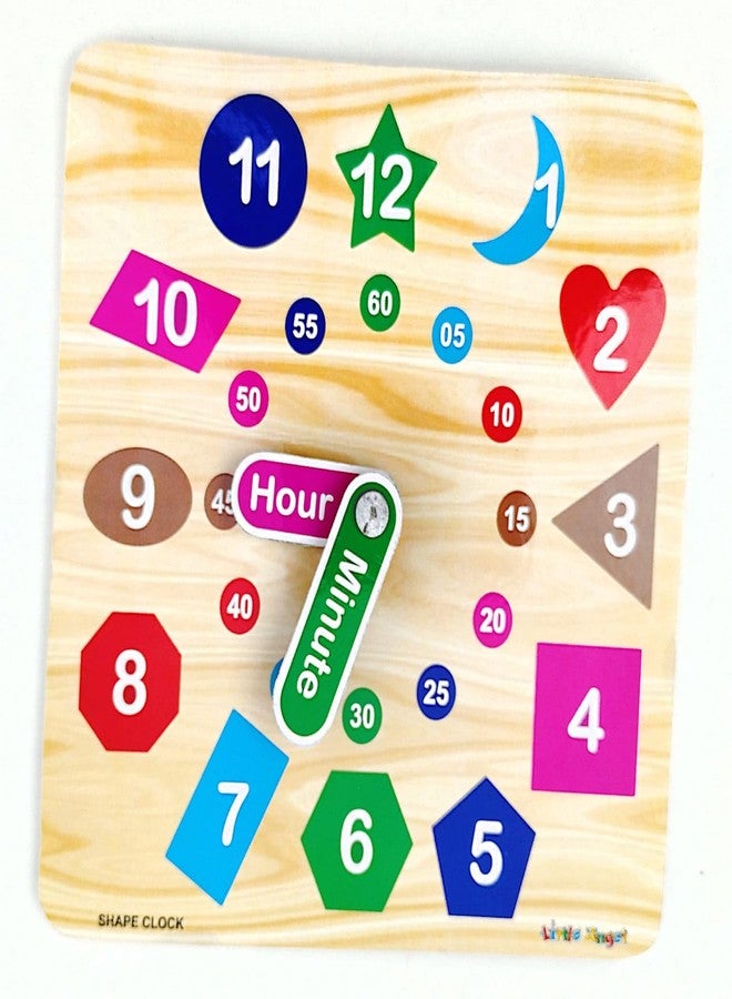 EL SMO Indian map with Clock Wooden Puzzle Toy for Kids Jigsaw Puzzles for Adults Baby Learning Educational Toys Board Game (Pack of 2) - Image 4