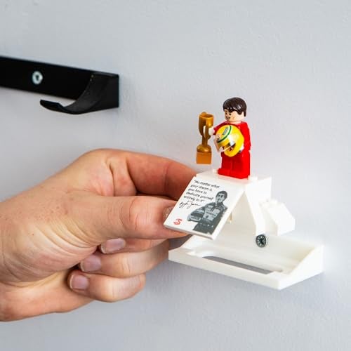 Brickify Wall Mount Compatible with Lego Icons F1 Cars - Compatible with McLaren MP4/4 & Williams FW14B - Ayrton Senna & Nigel Mansell Tribute - Models not Included - Image 3