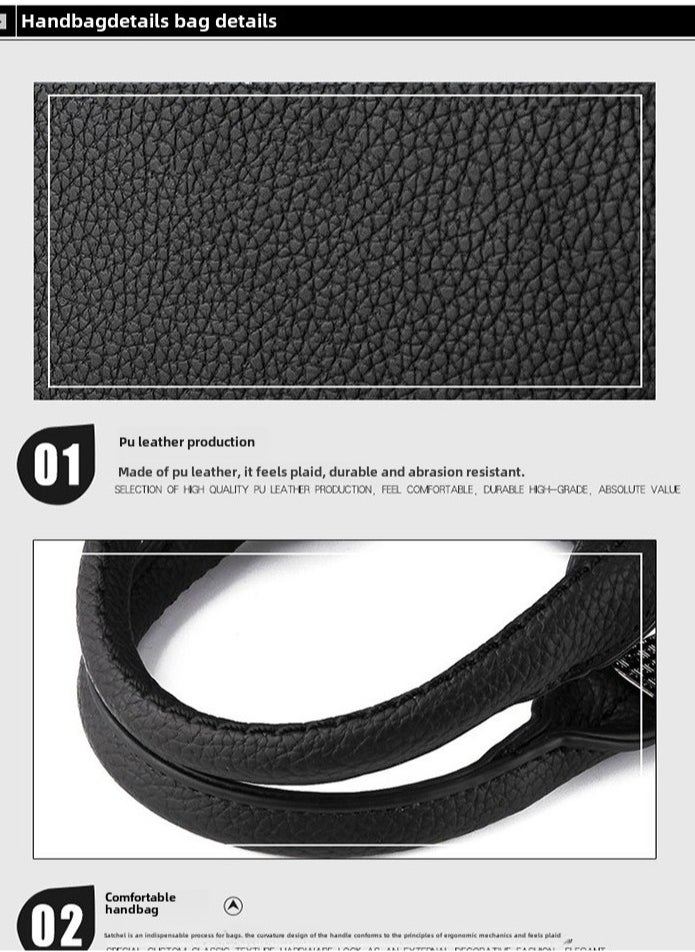 Goolsky Goolsky Women Leather Handbag Designer Top Handle Satchel Shoulder Tote Bags Crossbody Purses  - Image 4