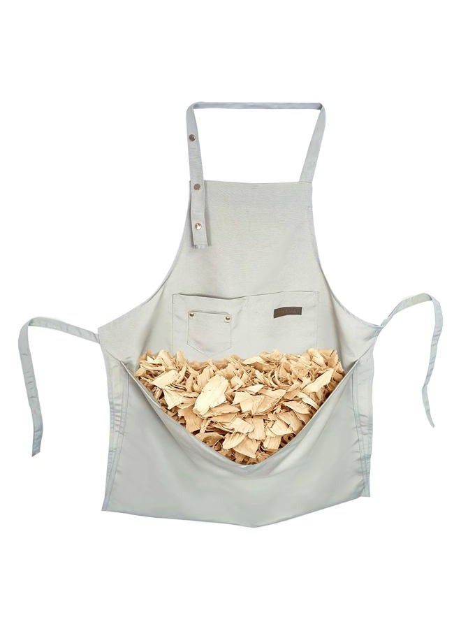 DAFENCHI Wood Carving Apron with Chip Catcher, Canvas Woodworking Carving Apron with Large Pouch for Catching Wood Chips, Adjustable Straps, for Woodworkers, Gift for Men - Image 1