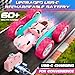 cosone RC Cars Pink Remote Control Car for Girls 24 GHZ Double Sided RC Stunt Car 360 Rotating Remote Control Cars with Headlights Toys for 6 7 8 9 10 11 12 Girls Birthday Gift - Image 4