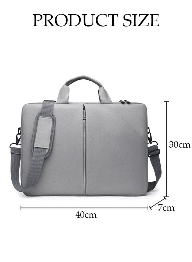 DUNISO 15 Inch Laptop Bag with Multi Compartment Lightweight Laptop Hand Bag Crossbody Bag Travel Business Briefcase Water-Resistant Dust-proof Shoulder Messenger Bag for Men and Women Work Office  - Image 2