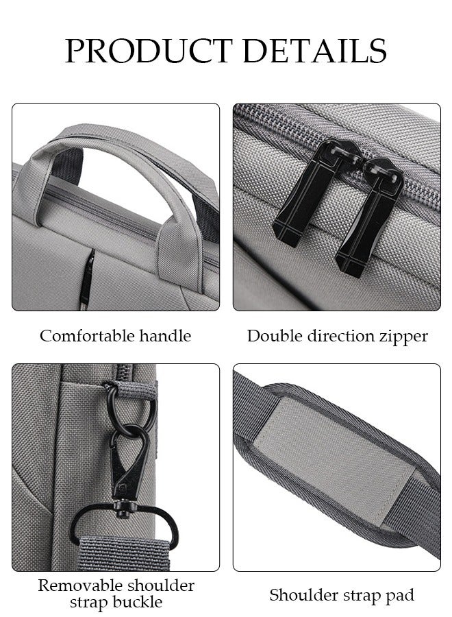 DUNISO 15 Inch Laptop Bag with Multi Compartment Lightweight Laptop Hand Bag Crossbody Bag Travel Business Briefcase Water-Resistant Dust-proof Shoulder Messenger Bag for Men and Women Work Office  - Image 3