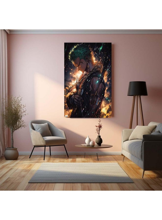 TURTLEWINGS Swordsman's Might: Zoro Collection HD Metal Print (12 * 8 Inches) - Image 3