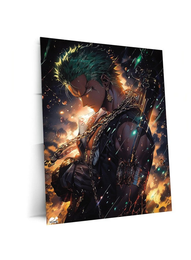 TURTLEWINGS Swordsman's Might: Zoro Collection HD Metal Print (12 * 8 Inches) - Image 1