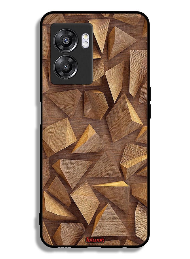 Tolwak Oppo A57 5G Protective Case Cover Wood Pieces Art - Image 2