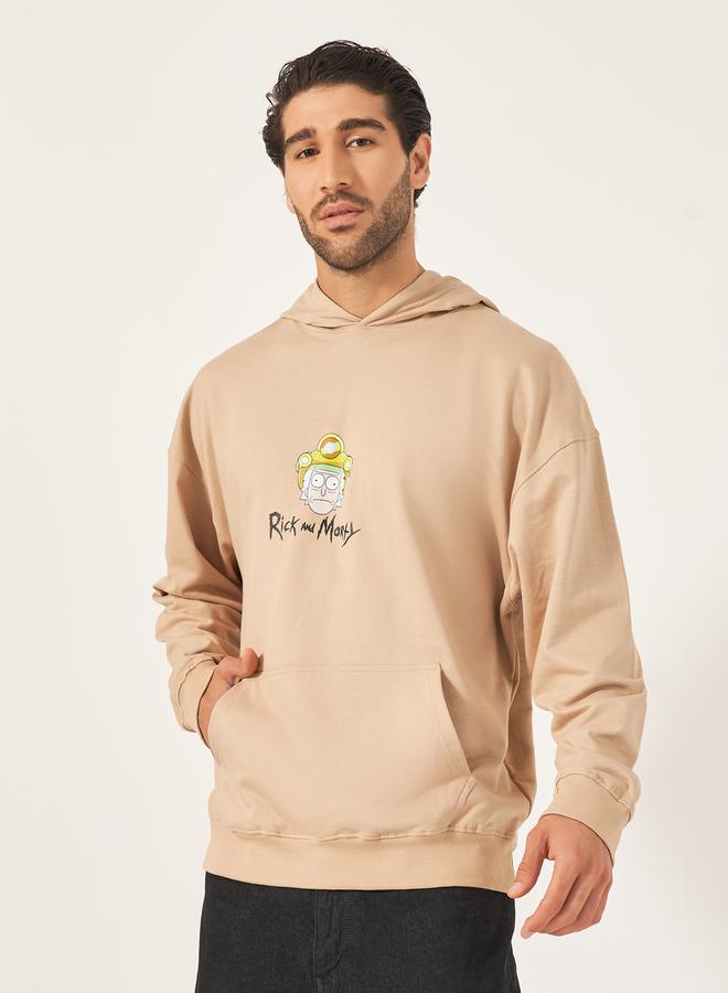 Styli Rick & Morty Character Print Oversized Hoodie - Image 1