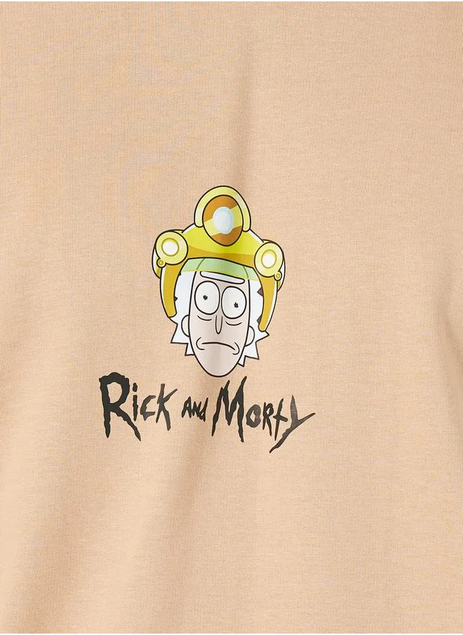 Styli Rick & Morty Character Print Oversized Hoodie
