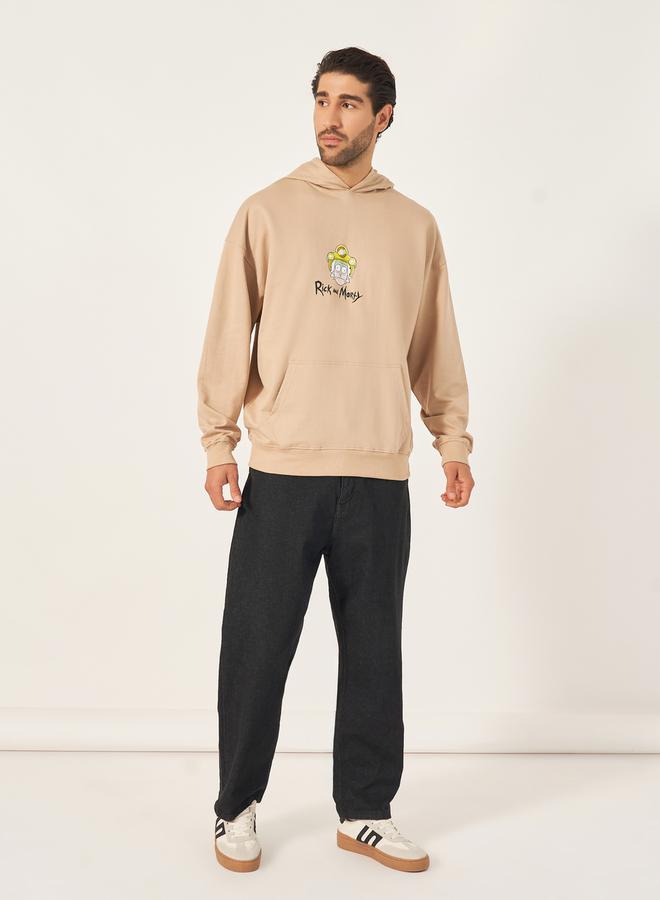 Styli Rick & Morty Character Print Oversized Hoodie - Image 2