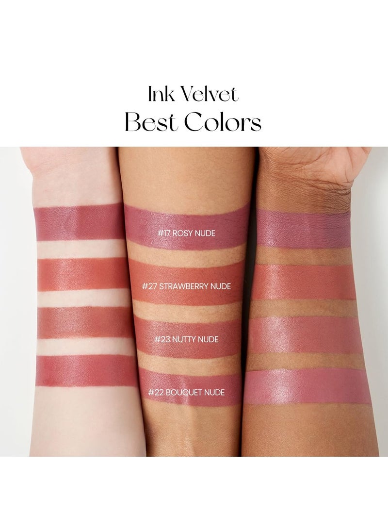 Peripera Peripera Ink the Velvet Lip Tint - High Pigment Color, Longwear, Weightless, Not Animal Tested, Gluten-Free, Paraben-Free (017 ROSY NUDE)  - Image 4