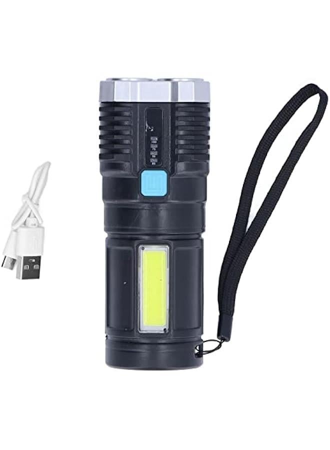 Rechargeable Handheld Flashlight , LED Flashlights , High lumino fluxs Led Handheld Flashlight for Camping Biking Hiking Outdoor Home Emergency , Quad Core Bright  - Image 1