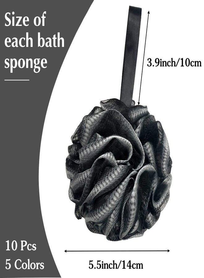 Panxxsen 10 Pack Bath Sponge Shower Loofahs 40g,Mesh Pouf Bath Scrunchies Body Wash Puff,Body Scrubber Exfoliating Bath Sponge for Women and Men - Image 2