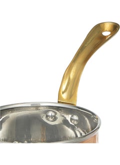 KEDGE Kedge 1 Por Pure Copper Hammered Heavy Saucepan With Lid And Brass Handle, 400 Ml Capacity  - Image 5