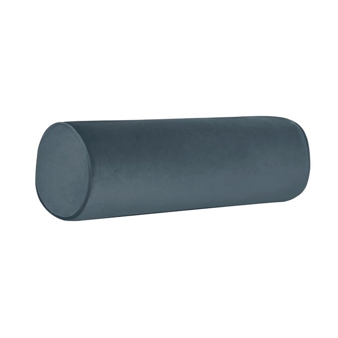 NECK ROLL PILLOWCASES WITH ZIPPER FULL MOON BOLSTERROUND CYLINDER PILLOW CASE COVERS FOR BEDROOM LIVING ROOM SOFA SOLID COLOR NECK CERVICAL PILLOWCASE COVER 24X 6 DARK GRAY