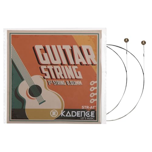 Kadence Phosphor Bronze Guitar Strings and 10 Picks Combo - String Set X 1nos, First E StringX 2 nos and 10 Anti slip 0.48mm Plectrums with hostile grip - Image 4