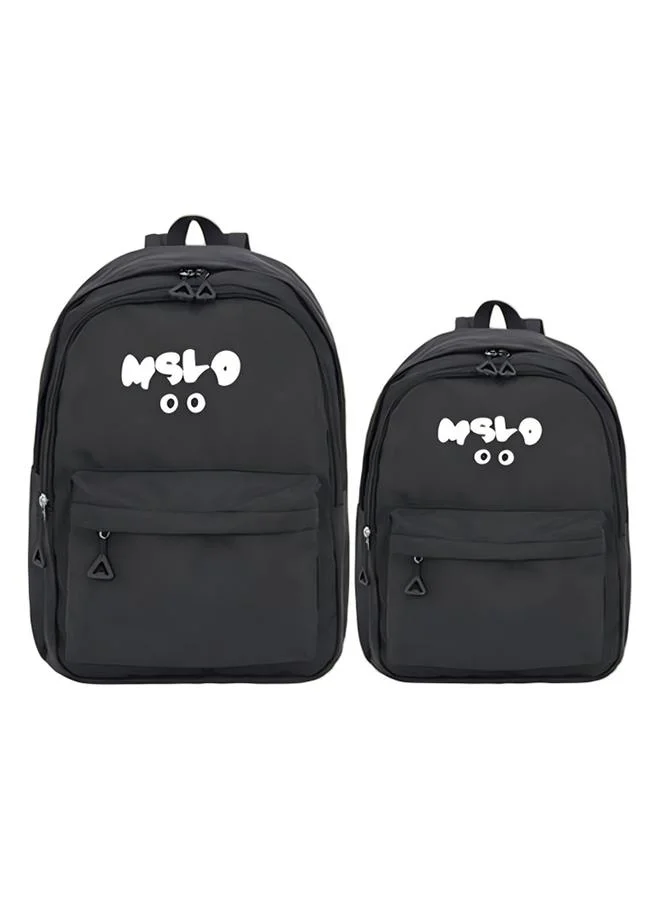 Take Two Mslo Print Black Polyester Backpack