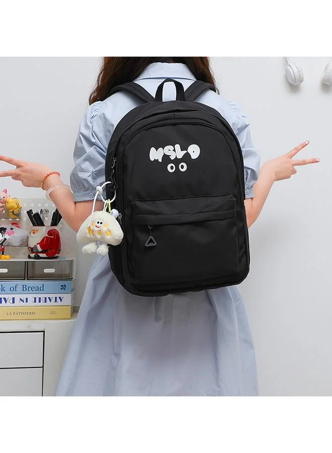 Take Two Mslo Print Black Polyester Backpack