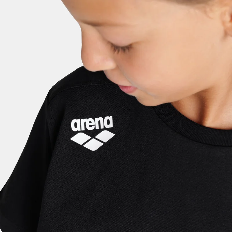 Arena Black Kids' Team Panel T-Shirt  | Best Price UAE