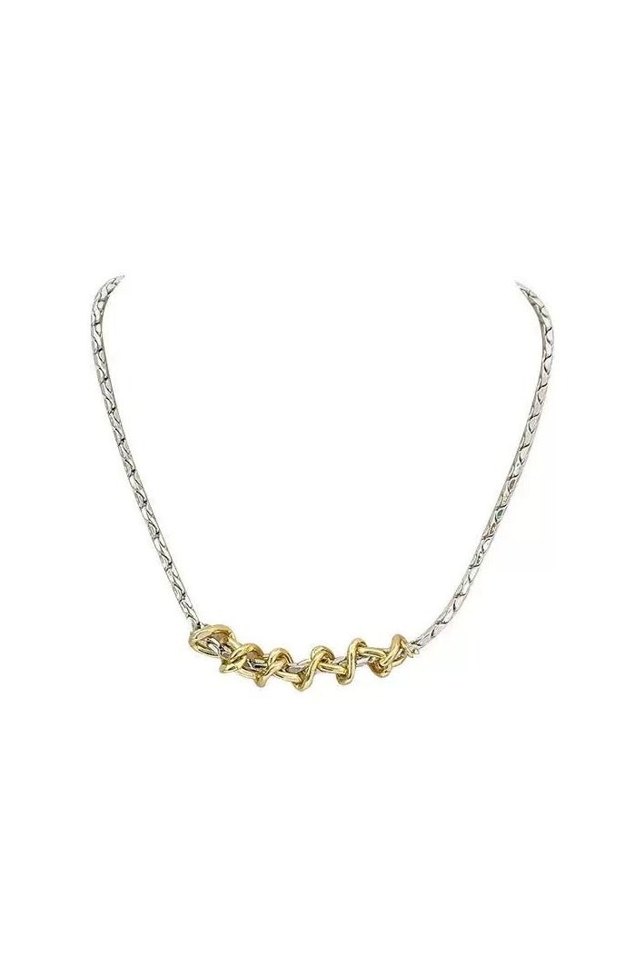 Goolsky Sweet & Sour Colorblock Necklace for Women – Indie High-End Fine Chain, Versatile Fall/Winter Collarbone Sweater Chain  - Image 1