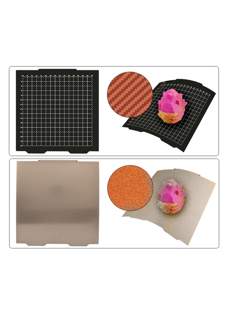 FYSETC 3D Printer Build Plate 365 X 365mm Double Sided Carbon Fiber PET Powder Coating PEI Spring Steel Sheet for Prusa XL  - Image 5
