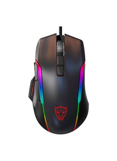 V90 Mouse USB Wired Gaming Mouse RGB Gaming Mouse Ergonomic Mice with 8 Adjustable DPI for Desktop Computer Laptop
