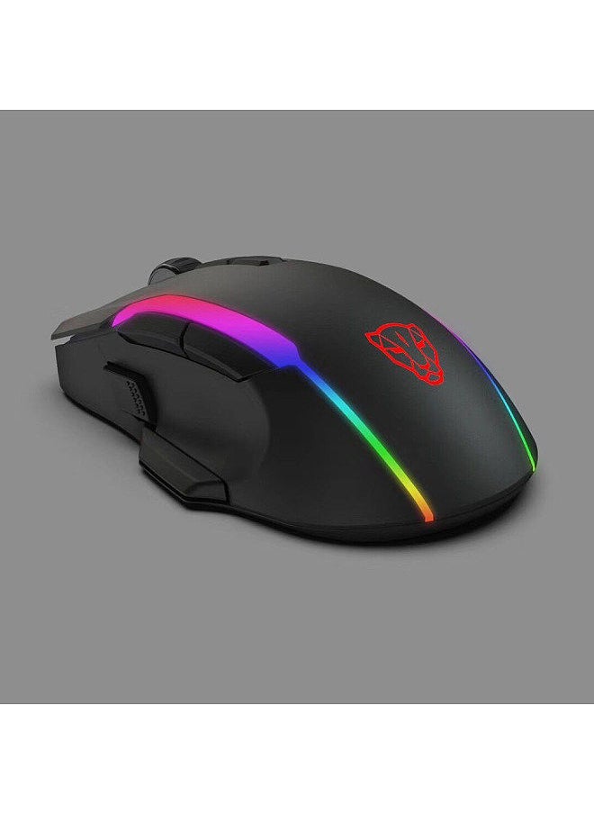 Motospeed - V90 Mouse USB Wired Gaming Mouse RGB Gaming Mouse Ergonomic Mice with 8 Adjustable DPI for Desktop Computer Laptop - Image 1