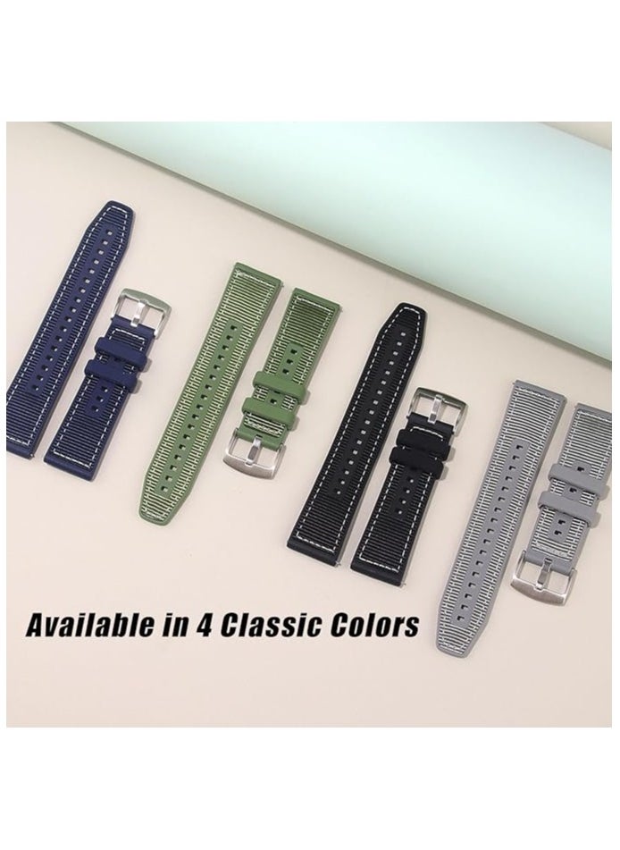 Digipace - Smart Watch Band Compatible with Huawei Watch Gt4 46mm, 22mm Replacement Silicone Nylon Strap Adjustable,grey - Image 1
