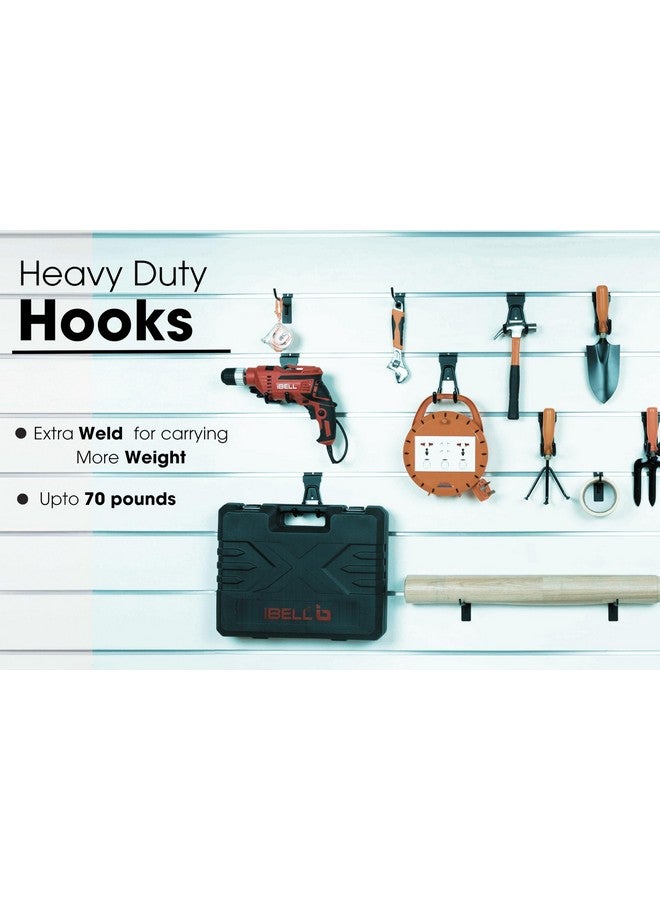 FELLER Slatwall Hooks and Slatwall Accessories - 20 Pack Premium Heavy Duty Single and Double Slatwall Hooks & Hangers for Efficient Storage, Used as Proslat Accessories - Image 4