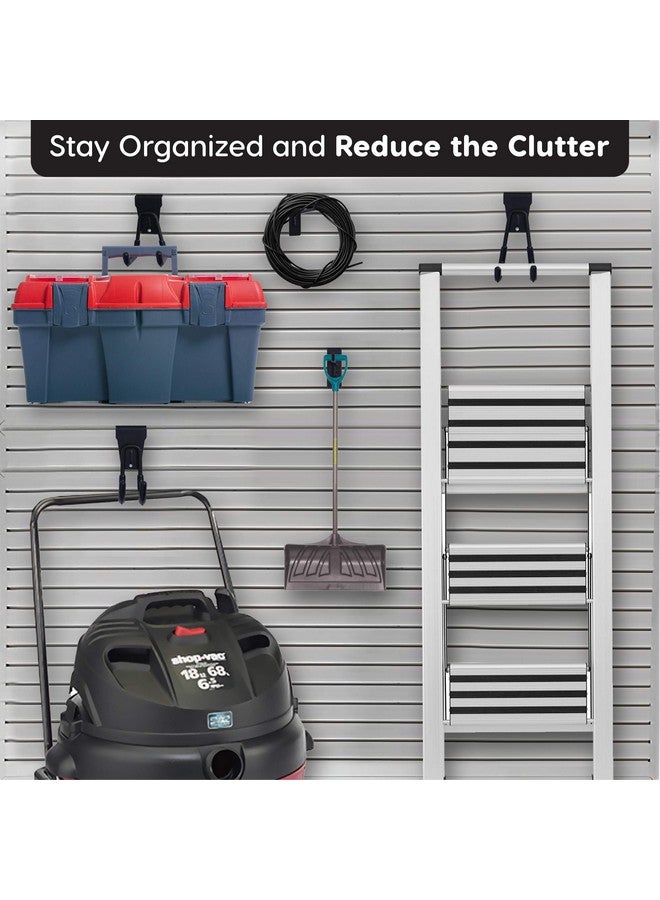 FELLER Slatwall Hooks and Slatwall Accessories - 20 Pack Premium Heavy Duty Single and Double Slatwall Hooks & Hangers for Efficient Storage, Used as Proslat Accessories - Image 2