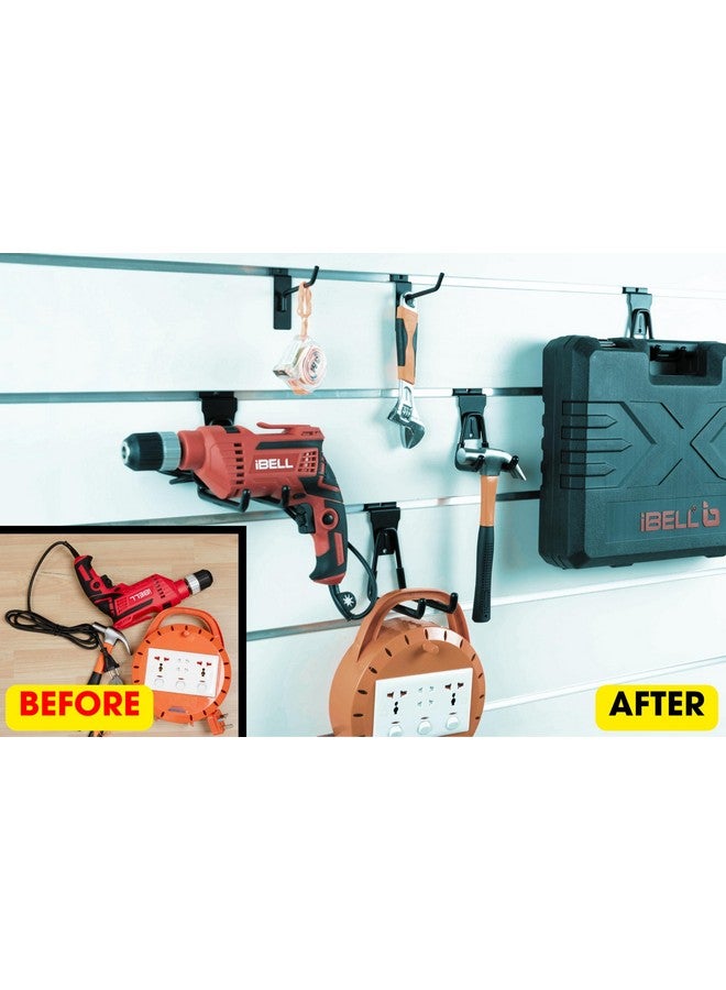 FELLER Slatwall Hooks and Slatwall Accessories - 20 Pack Premium Heavy Duty Single and Double Slatwall Hooks & Hangers for Efficient Storage, Used as Proslat Accessories - Image 1